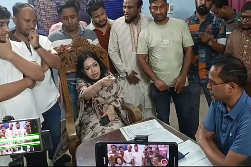 থানায় ওসির সঙ্গে এমপি রুমিনের বাগবিতণ্ডা